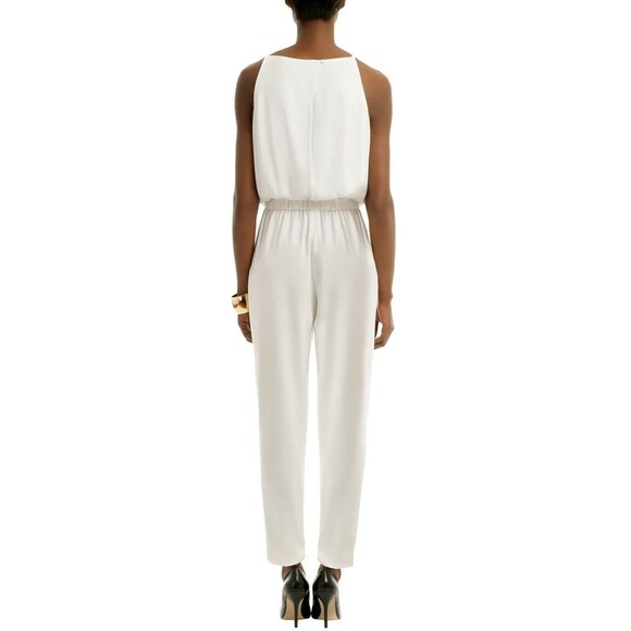 BCBGMaxazria Waylen Jumpsuit Size 2 Ivory Sleeveless Wedding  Formal - Picture 15 of 15